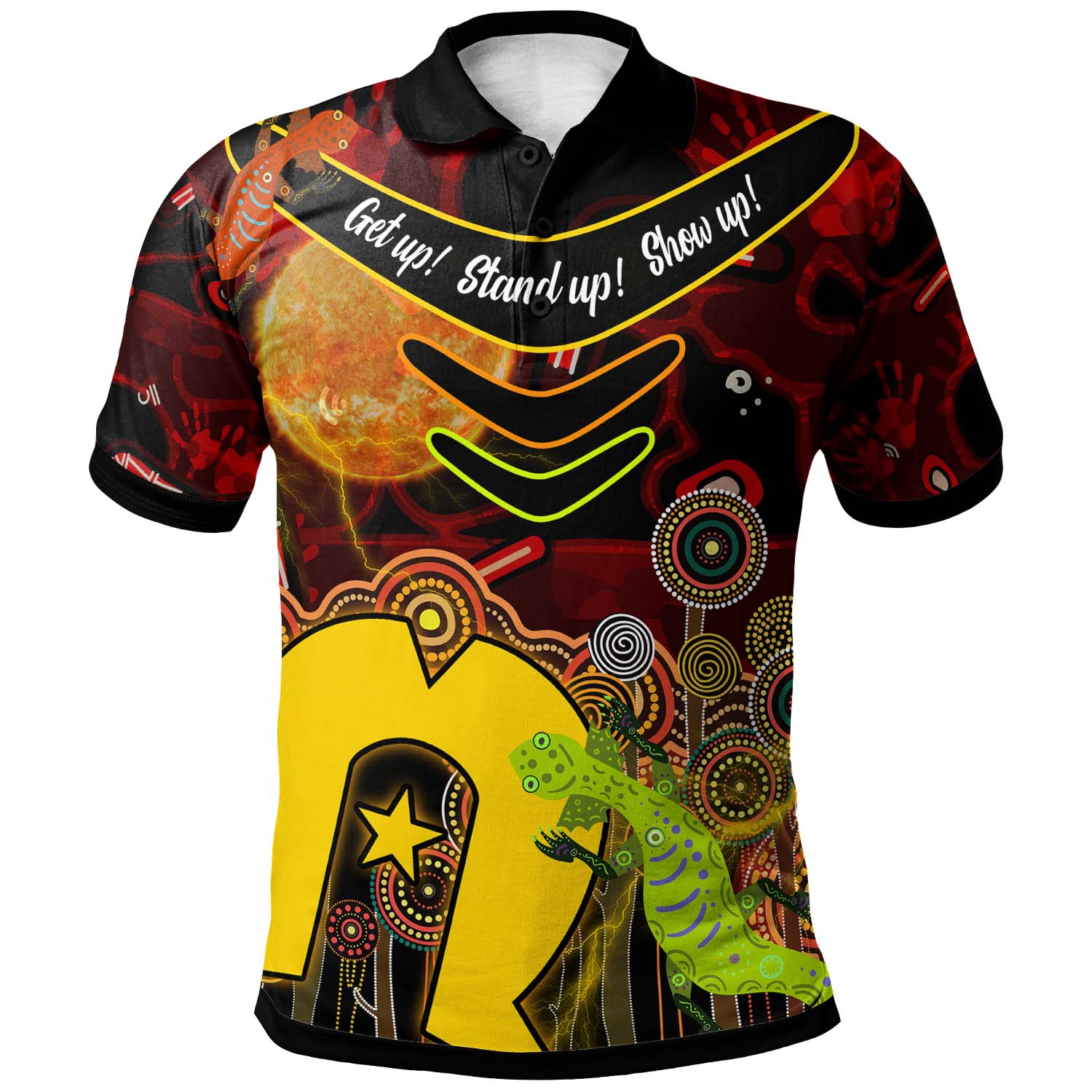 australia-naidoc-week-2023-polo-shirt-boomerang-aboriginal-inspired-naidoc-week-and-torres-strait-flag-get-up-stand-up-show-up-polo-shirt