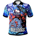 bulldogs-rugby-polo-shirt-custom-personalised-angry-bulldogs-with-aboriginal-culture-and-dot-painting-player-and-number-polo-shirt