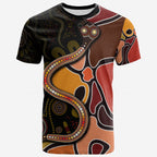 t-shirts-aboriginal-snake-with-dot-painting