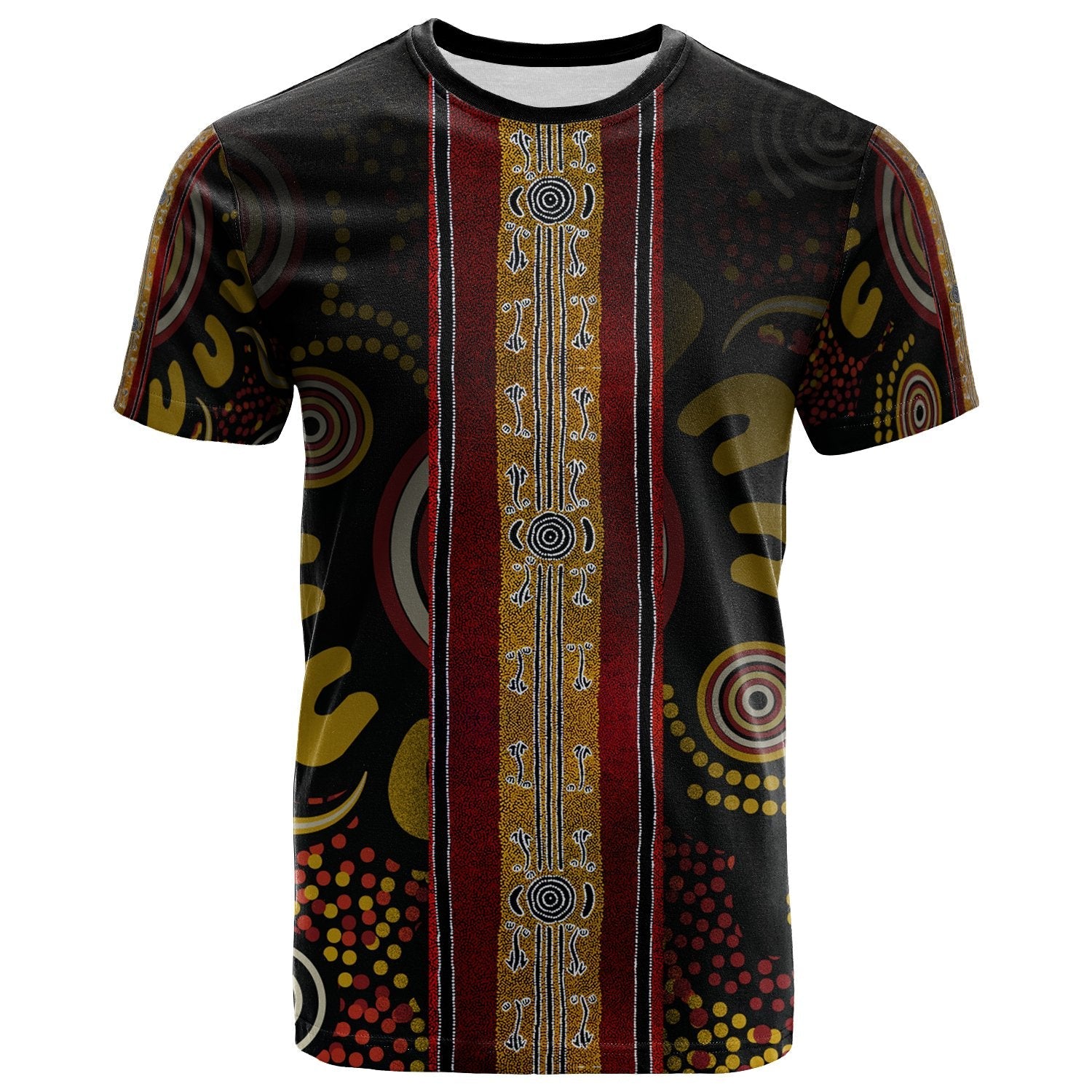 tshirt-aboriginal-dot-panting-art-stripe-lines