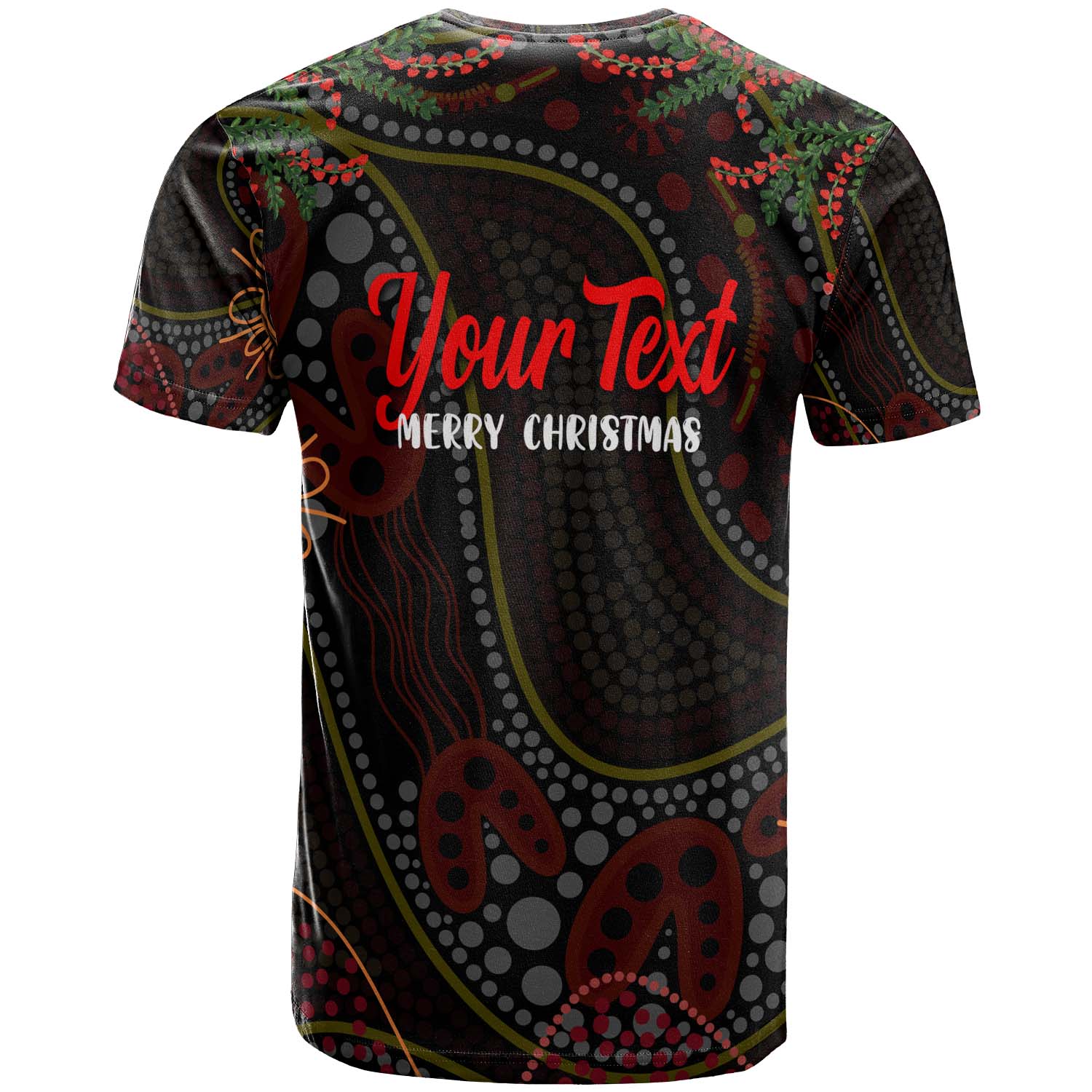 aboriginal-christmas-t-shirt-custom-aussie-koala-christmas-tree-with-aboriginal-inspired-t-shirt