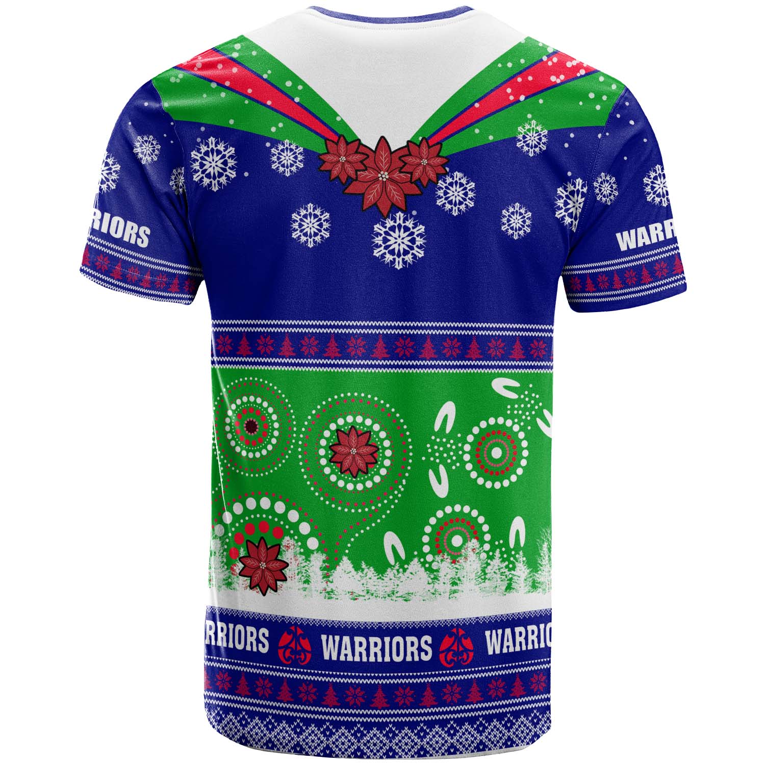 warriors-rugby-christmas-t-shirt-custom-warriors-ugly-christmas-and-aboriginal-patterns-t-shirt