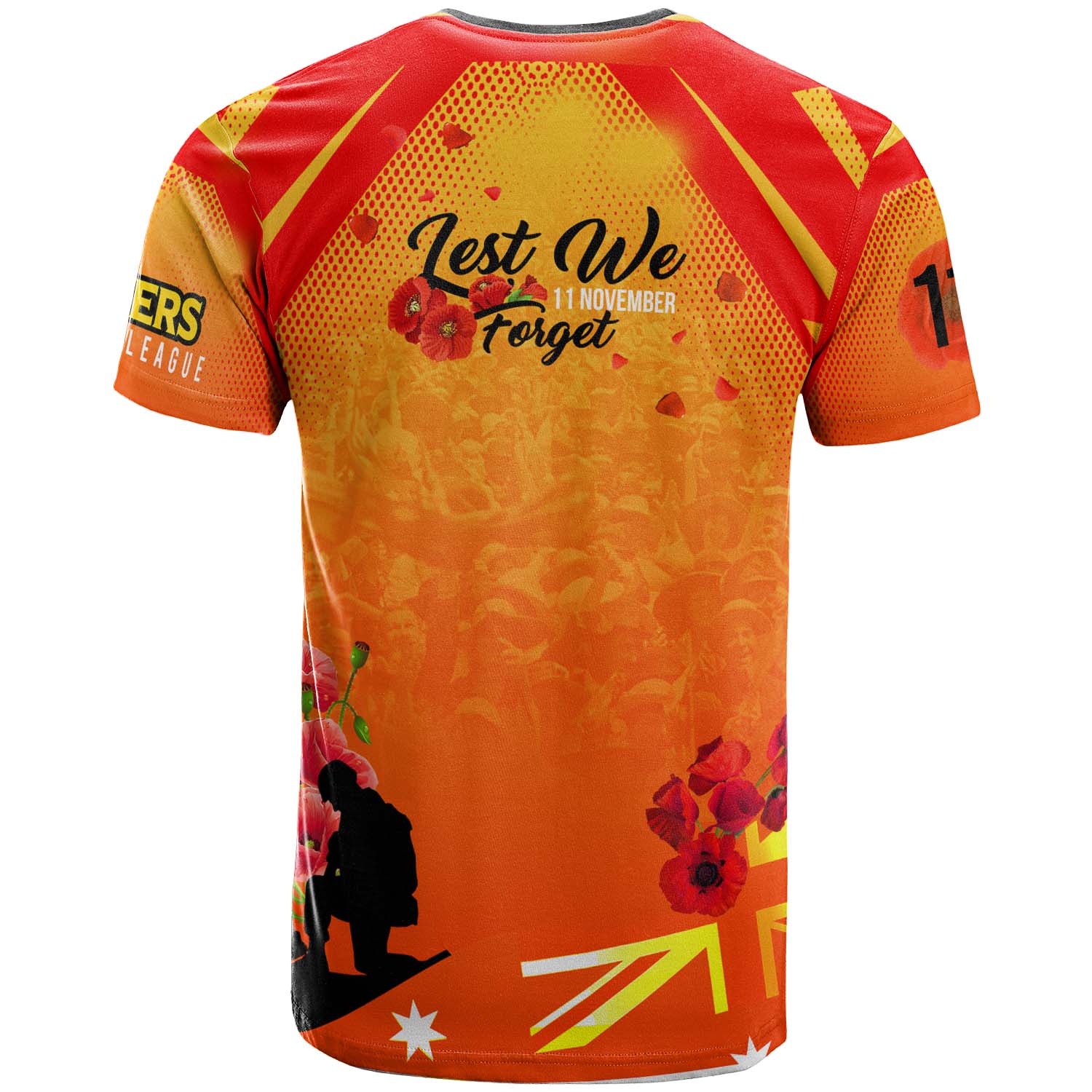 tigers-rugby-t-shirt-custom-tigers-remembrance-day-lest-we-forget-poppies-t-shirt