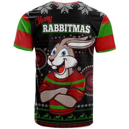 rabbitohs-rugby-christmas-t-shirt-custom-rabbitohs-ugly-christmas-knitted-t-shirt