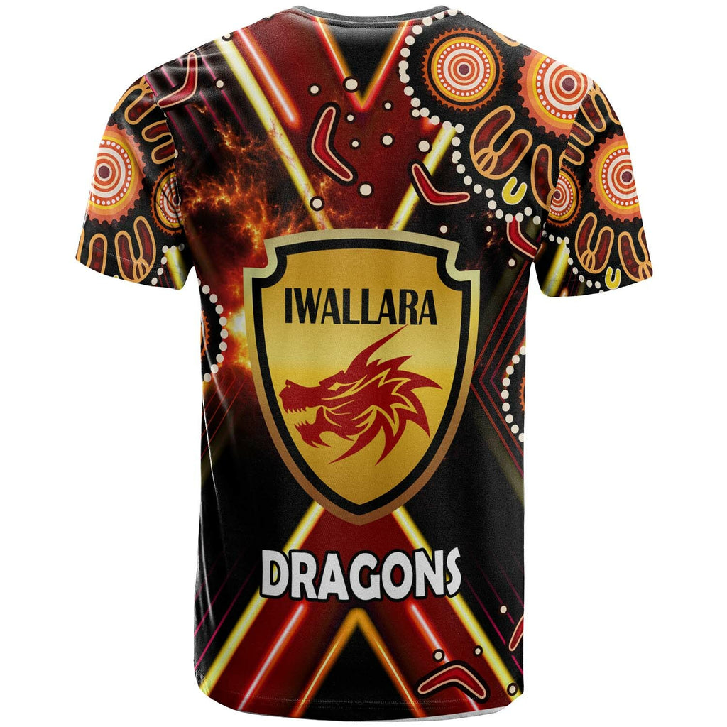 st-george-rugby-t-shirt-custom-dragons-mascot-illawarra-rugby-with-aboriginal-art-player-and-number-t-shirt