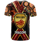 st-george-rugby-t-shirt-custom-dragons-mascot-illawarra-rugby-with-aboriginal-art-player-and-number-t-shirt