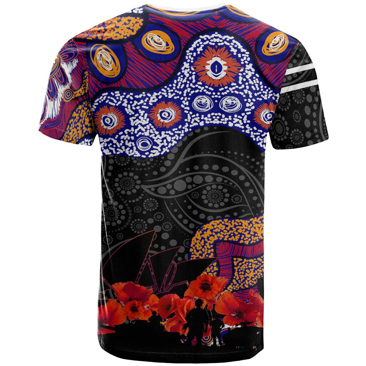 sea-eagles-rugby-t-shirt-anzac-day-sea-eagles-lest-we-forget-aboriginal-patterns-t-shirt