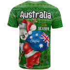 aboriginal-christmas-t-shirt-custom-australia-koala-ugly-christmas-with-aboriginal-inspired-green-t-shirt