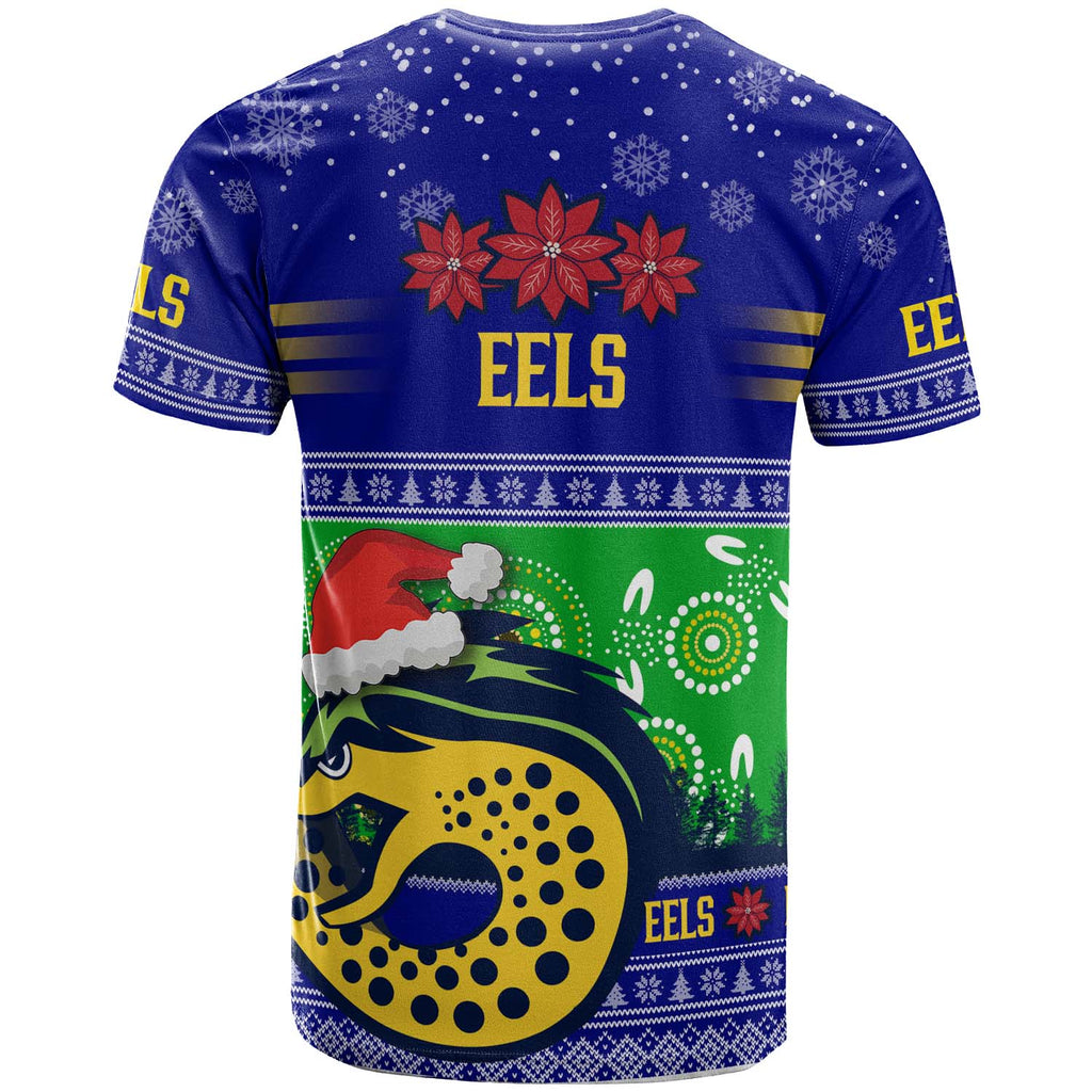 eels-rugby-christmas-t-shirt-custom-eels-ugly-christmas-and-aboriginal-patterns-t-shirt
