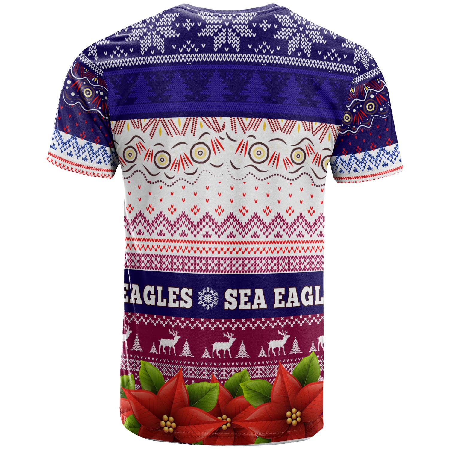 sea-eagles-rugby-chrstmas-t-shirt-custom-sea-eagles-ugly-christmas-knitted-t-shirt