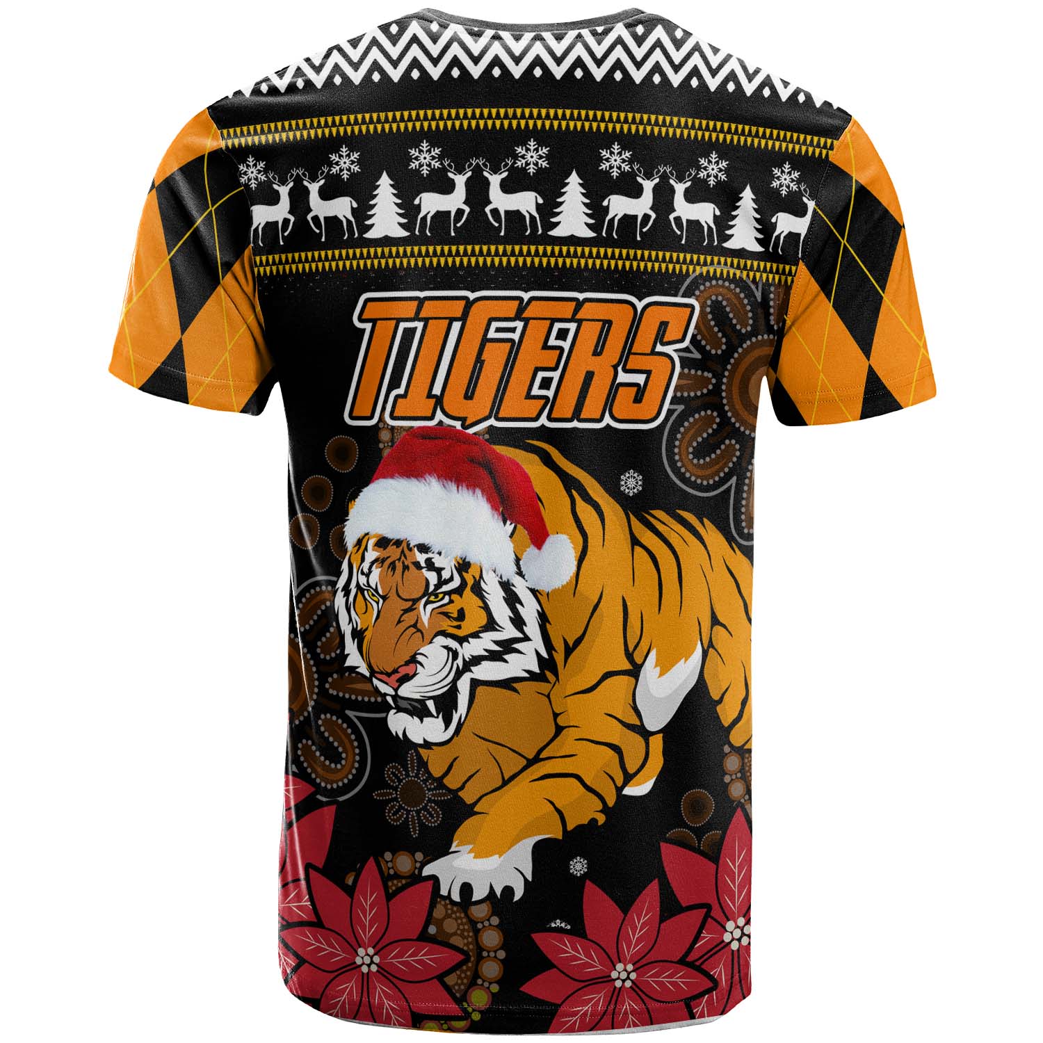 tigers-rugby-christmas-t-shirt-custom-tigers-merry-christmas-aboriginal-t-shirt