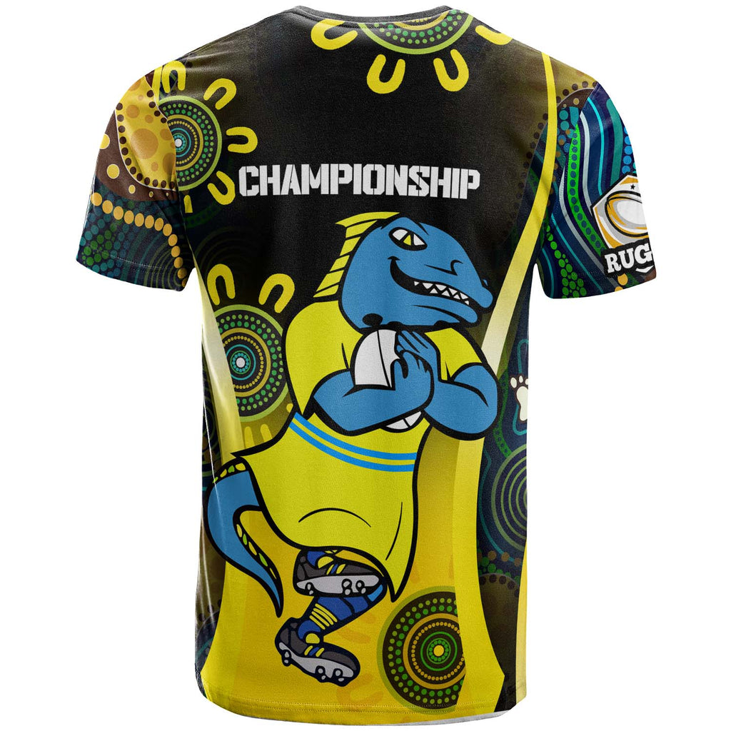 nrlw-eels-rugby-t-shirt-custom-eels-womens-rugby-league-with-aboriginal-dot-painting-player-and-number-t-shirt