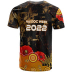 australia-anzac-day-and-naidoc-week-2023-t-shirt-poppy-flower-with-aboriginal-inspired-style-and-turtle-indigenous-t-shirt