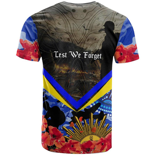 cowboys-rugby-t-shirt-aboriginal-anzac-day-cowboys-with-poppy-flower-indigenous-t-shirt