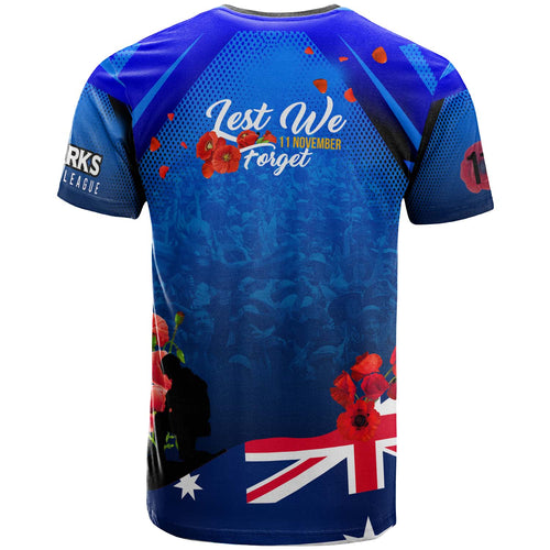 sharks-rugby-t-shirt-custom-sharks-remembrance-day-lest-we-forget-poppies-t-shirt
