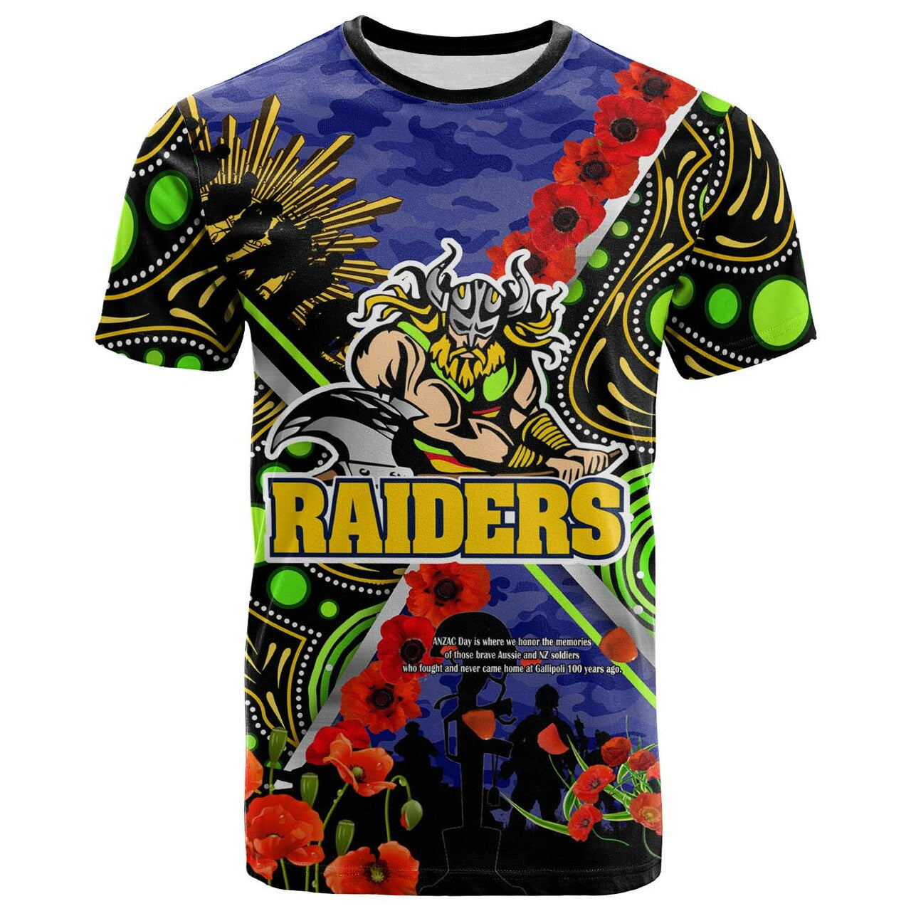 raiders-rugby-t-shirt-canberra-raiders-anzac-day-remembrance-aboriginal-t-shirt