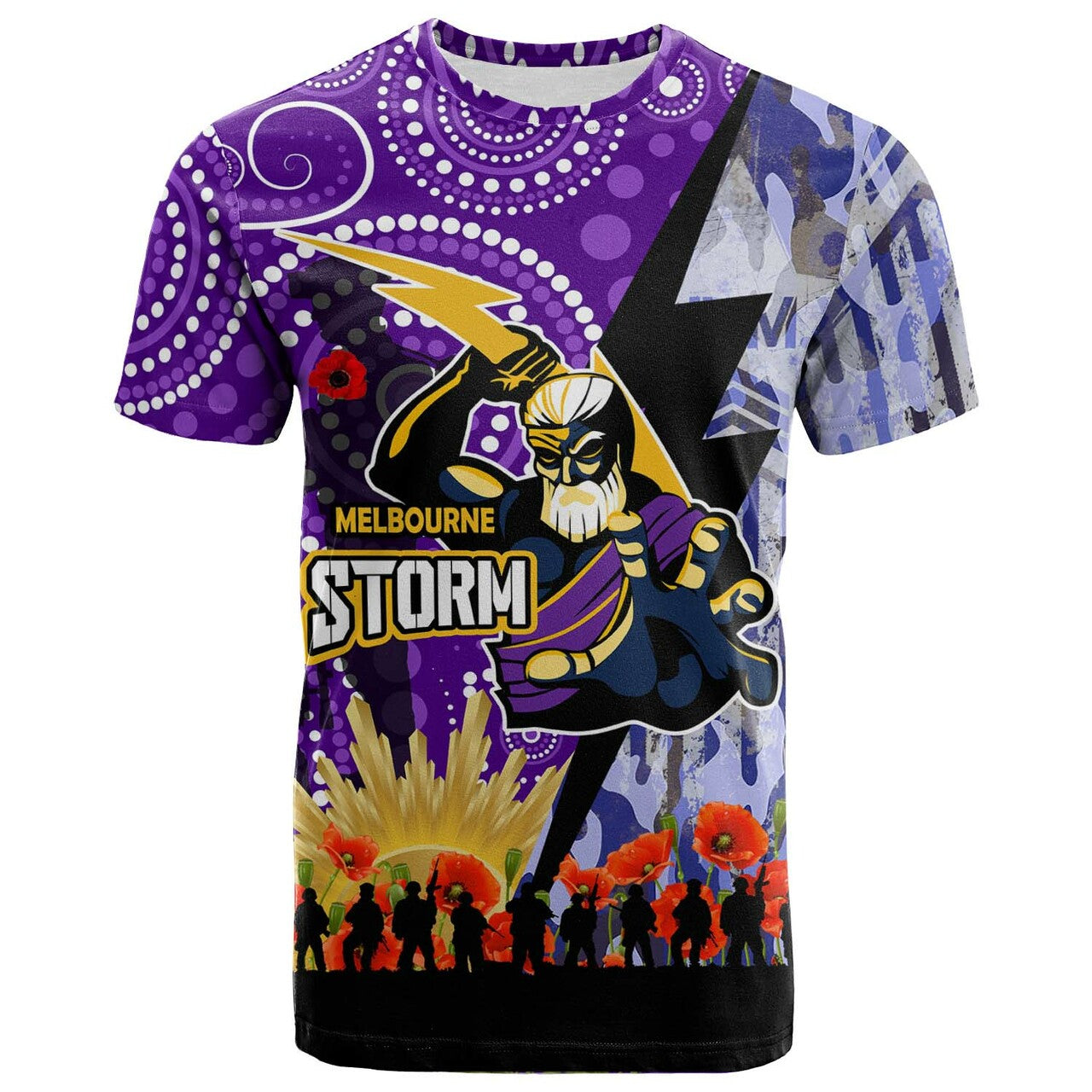 storm-rugby-t-shirt-custom-anzac-remembrance-melbourne-storm-aboriginal-patterns-t-shirt