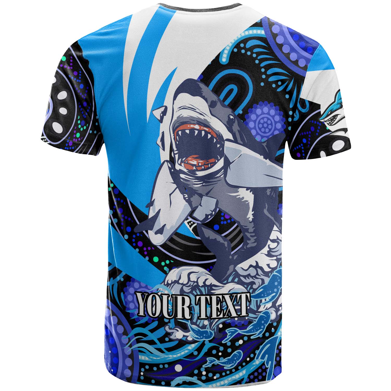 sharks-rugby-t-shirt-custom-angry-sharks-rugby-team-with-aboriginal-dot-painting-player-and-number-t-shirt