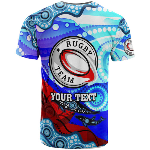 nrlw-knights-rugby-t-shirt-custom-woman-knights-with-aboriginal-dot-painting-style-player-and-number-woman-t-shirt