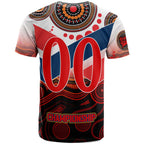 nrlw-roosters-rugby-t-shirt-custom-womens-rugby-league-with-aboriginal-dot-painting-style-player-and-number-t-shirt