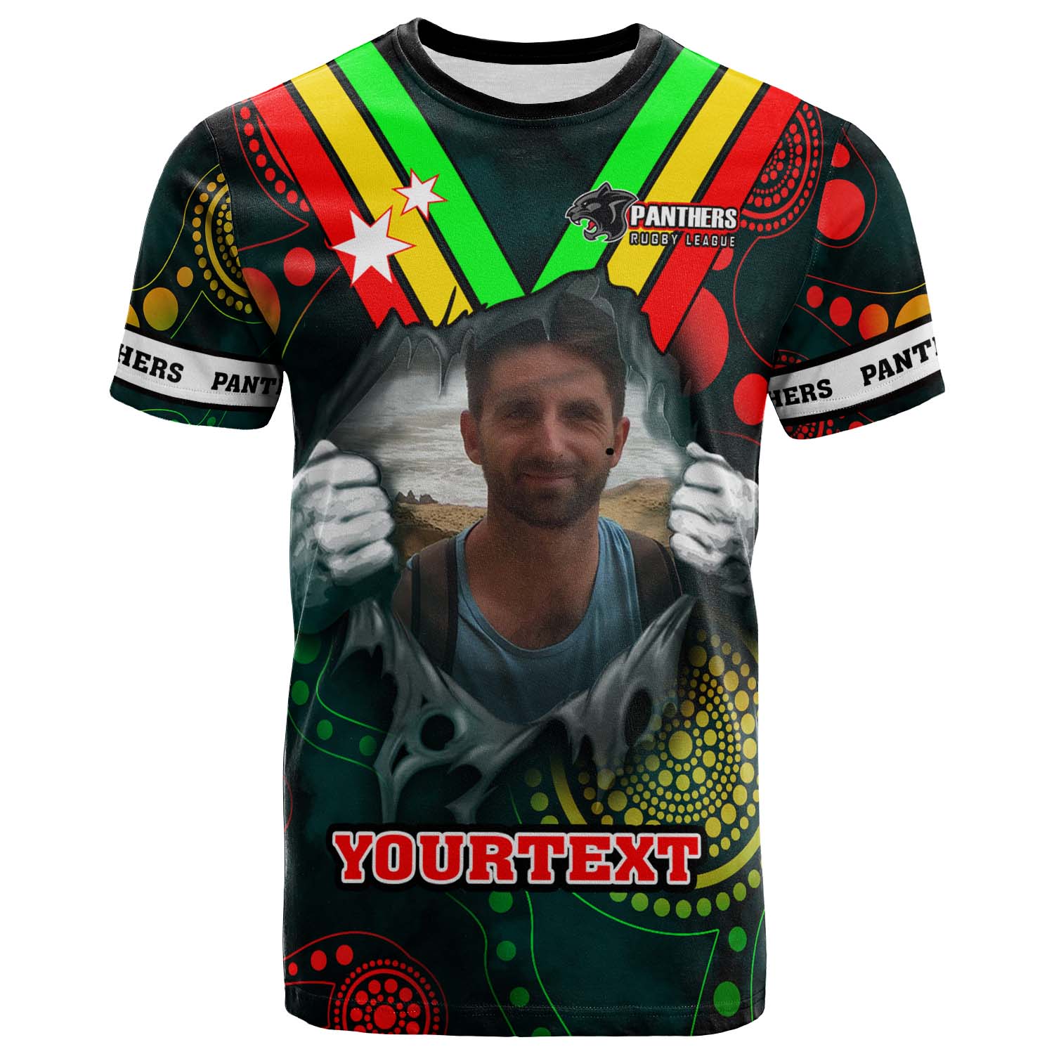 panthers-rugby-t-shirt-personalised-photo-panthers-rugby-league-indigenous-culture-t-shirt