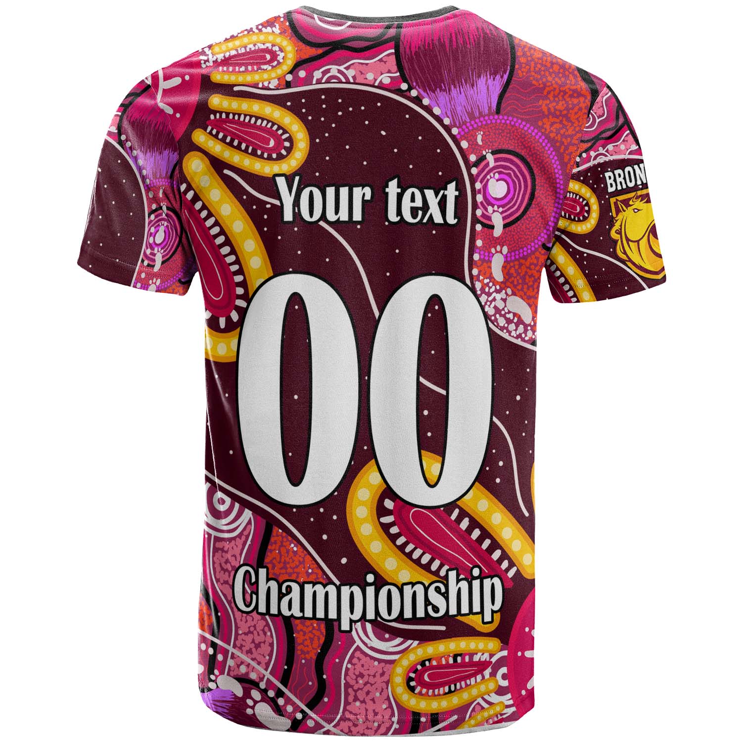 nrlw-broncos-rugby-t-shirt-custom-broncos-aboriginal-dot-painting-player-and-number-woman-t-shirt