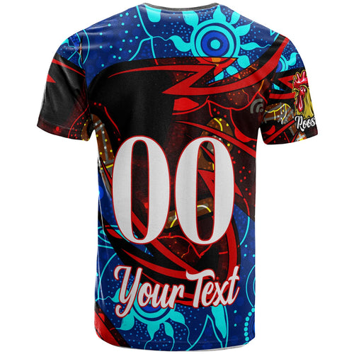roosters-rugby-t-shirt-custom-roosters-mascot-with-rugby-aboriginal-dot-painting-player-and-number-t-shirt