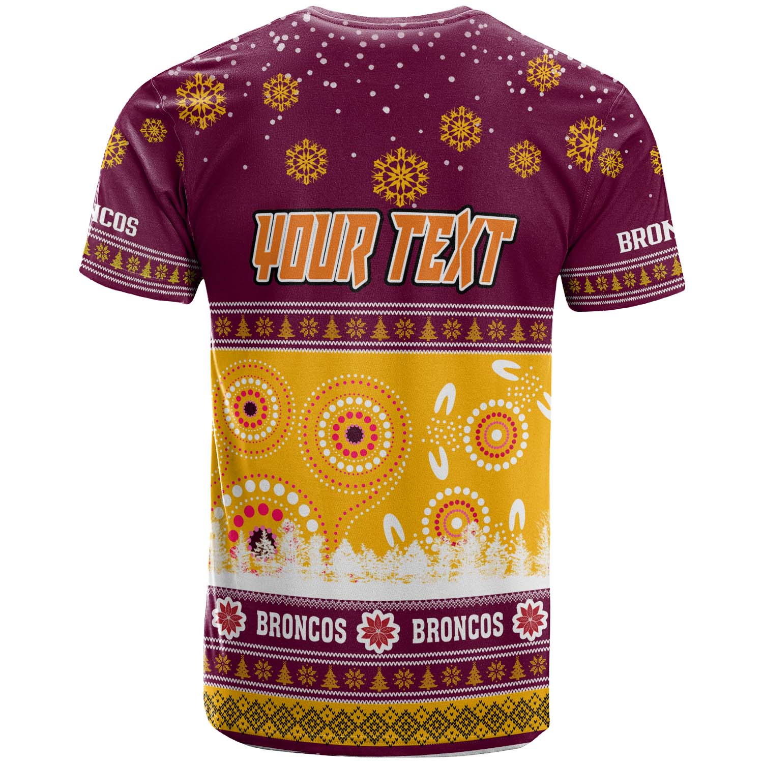 broncos-rugby-christmas-t-shirt-custom-broncos-ugly-christmas-and-aboriginal-patterns-t-shirt