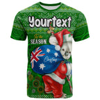 aboriginal-christmas-t-shirt-custom-australia-koala-ugly-christmas-with-aboriginal-inspired-green-t-shirt