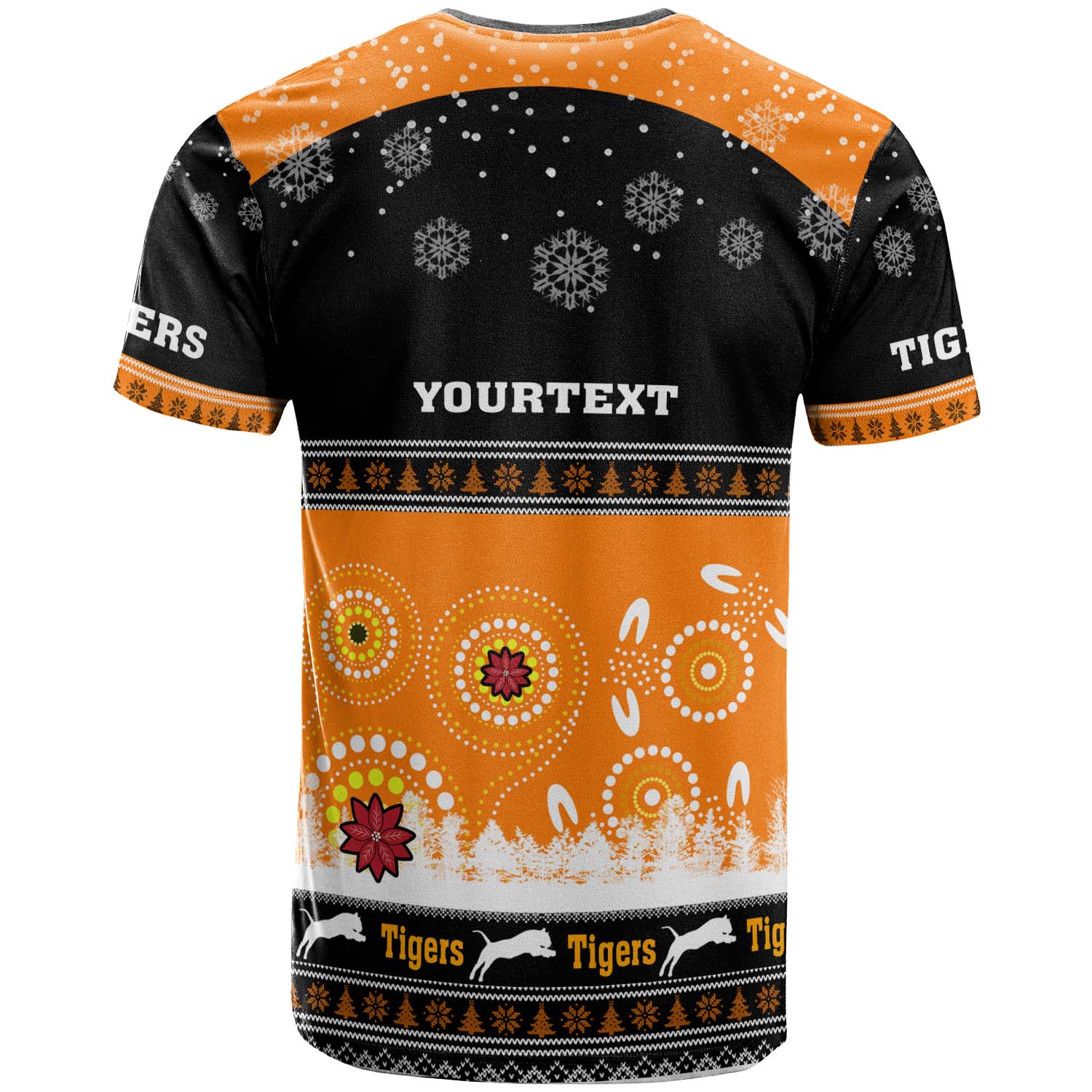tigers-rugby-christmas-t-shirt-custom-tigers-ugly-christmas-and-aboriginal-patterns-t-shirt