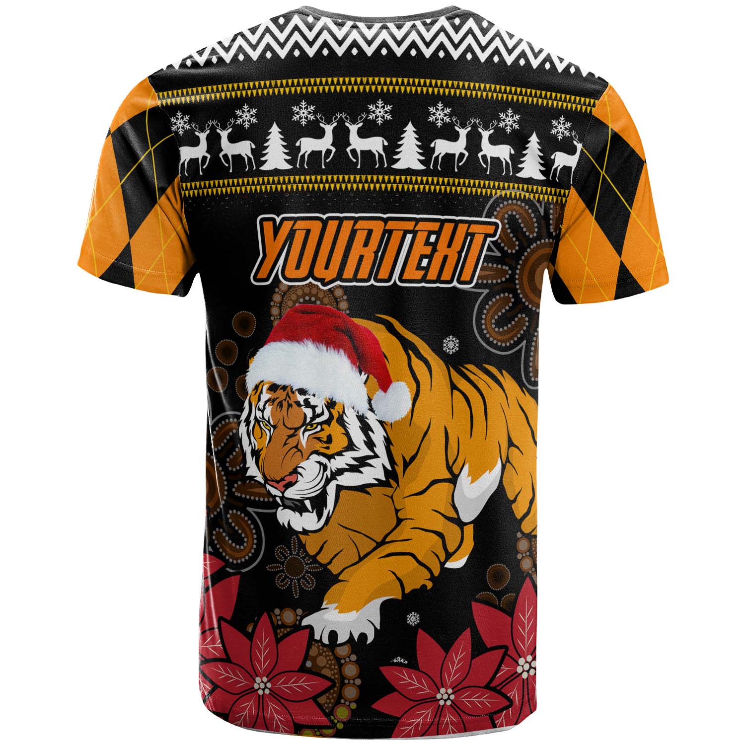 tigers-rugby-christmas-t-shirt-custom-tigers-merry-christmas-aboriginal-t-shirt