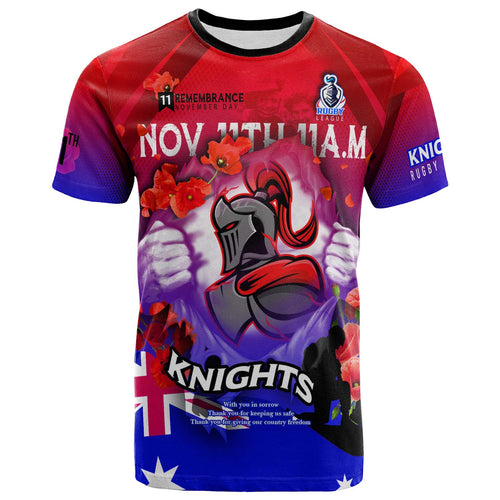 knights-rugby-t-shirt-custom-knights-remembrance-day-lest-we-forget-poppies-t-shirt