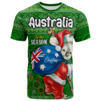 aboriginal-christmas-t-shirt-custom-australia-koala-ugly-christmas-with-aboriginal-inspired-green-t-shirt