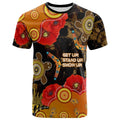 australia-anzac-day-and-naidoc-week-2023-t-shirt-poppy-flower-with-aboriginal-inspired-style-and-turtle-indigenous-t-shirt
