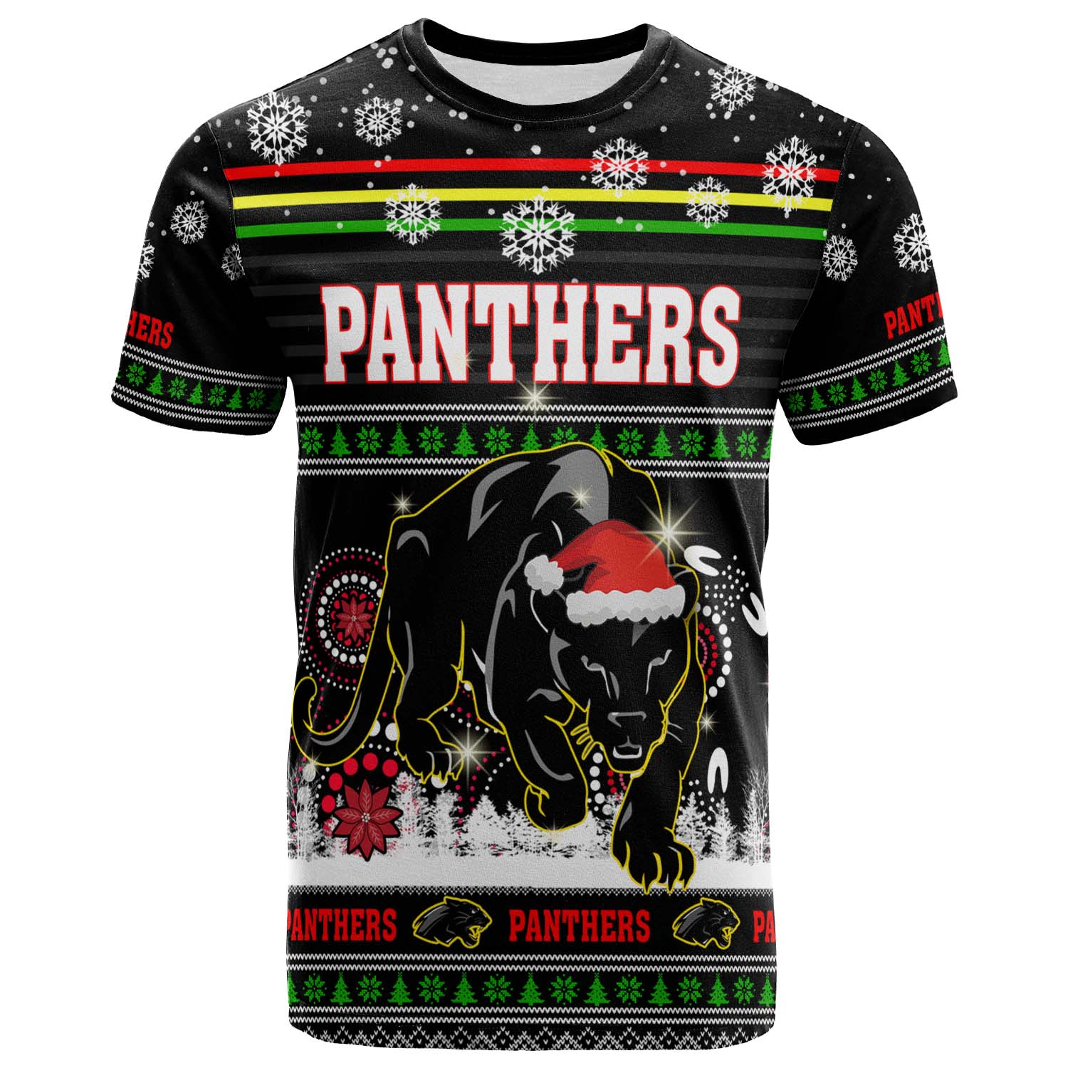 panthers-rugby-christmas-t-shirt-custom-panthers-ugly-christmas-and-aboriginal-patterns-t-shirt