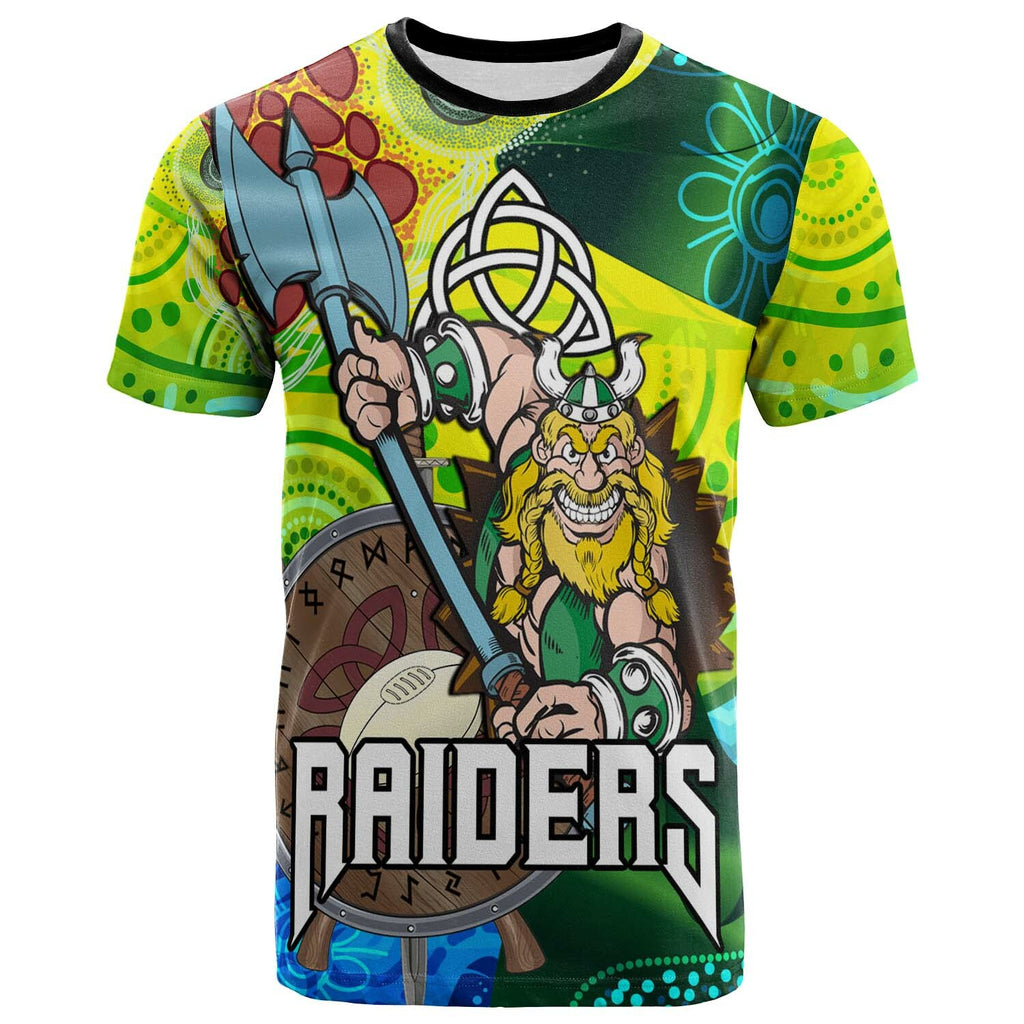 raiders-rugby-t-shirt-custom-vikings-pride-with-aboriginal-dot-painting-style-player-and-number-t-shirt