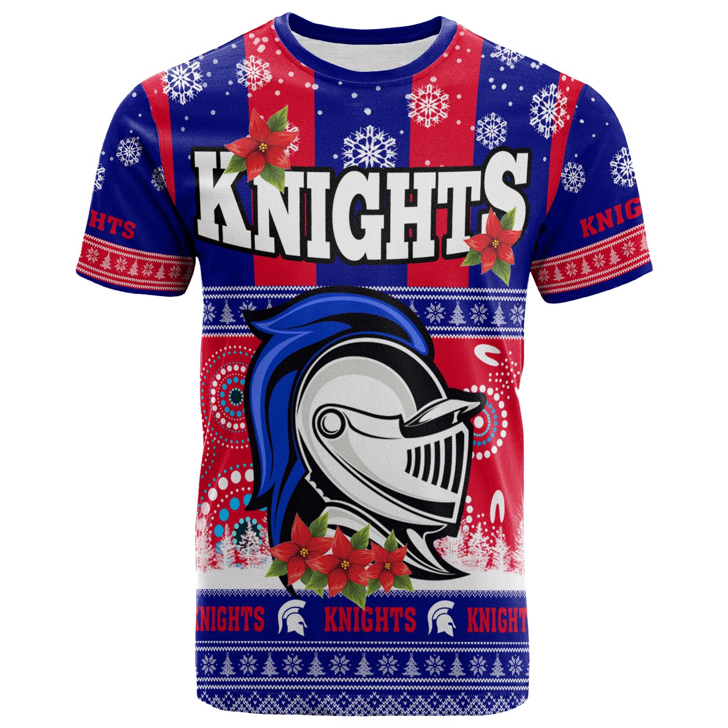 knights-rugby-christmas-t-shirt-custom-knights-ugly-christmas-and-aboriginal-patterns-t-shirt