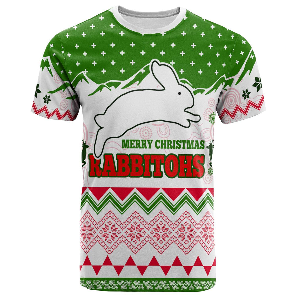 rabbitohs-rugby-christmas-t-shirt-custom-merry-christmas-rabbitohs-aboriginal-culture-t-shirt