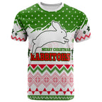 rabbitohs-rugby-christmas-t-shirt-custom-merry-christmas-rabbitohs-aboriginal-culture-t-shirt