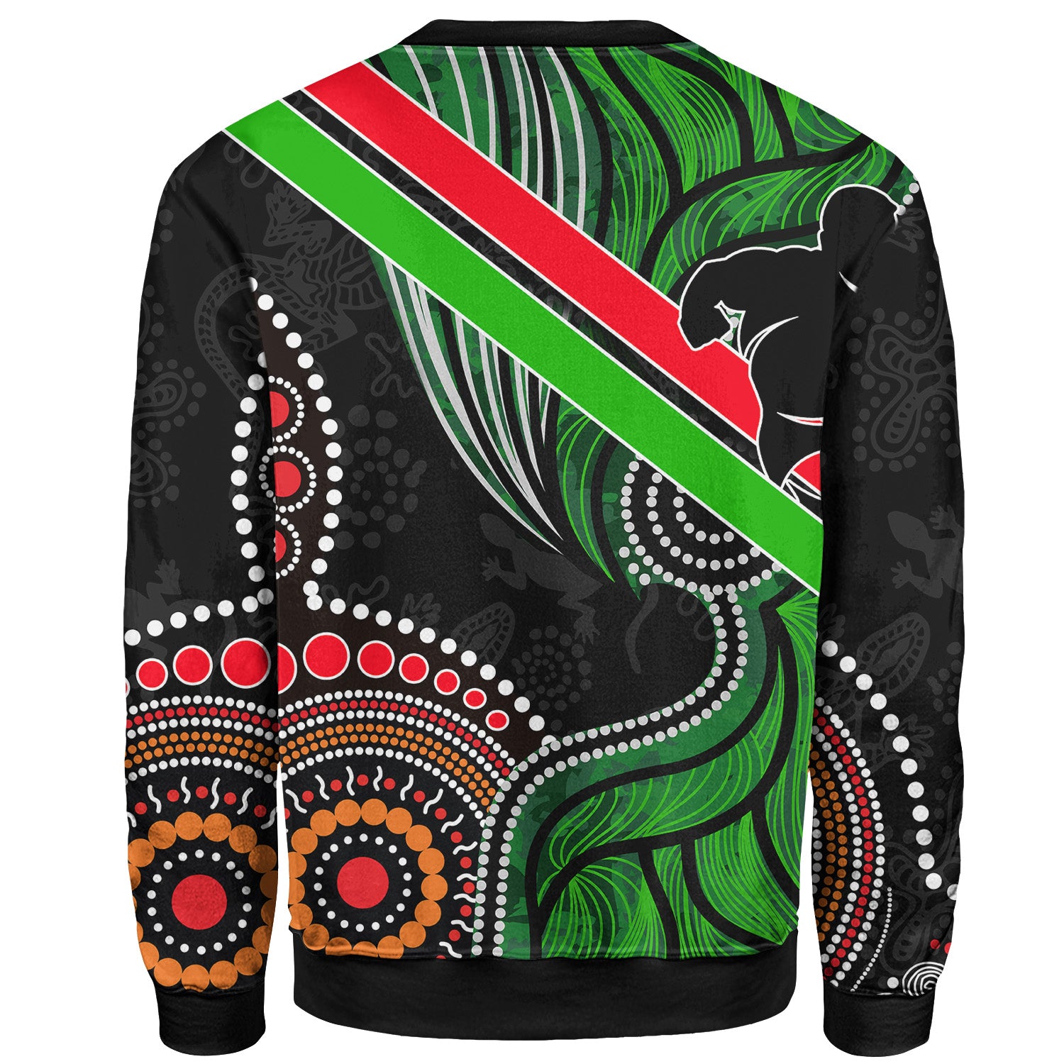 rabbitohs-rugby-sweatshirt-custom-rabbitohs-aboriginal-dreaming-patterns-australia-culture-sweatshirt