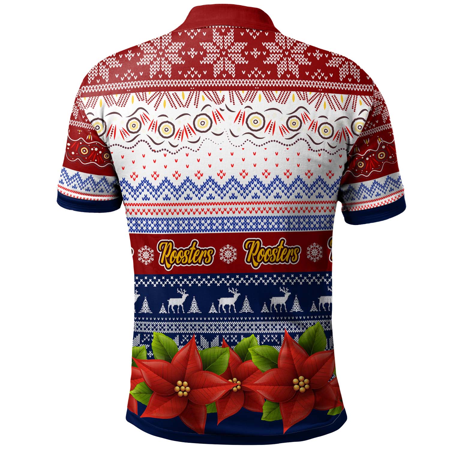 roosters-rugby-chrstmas-polo-shirt-custom-roosters-ugly-christmas-knitted-polo-shirt