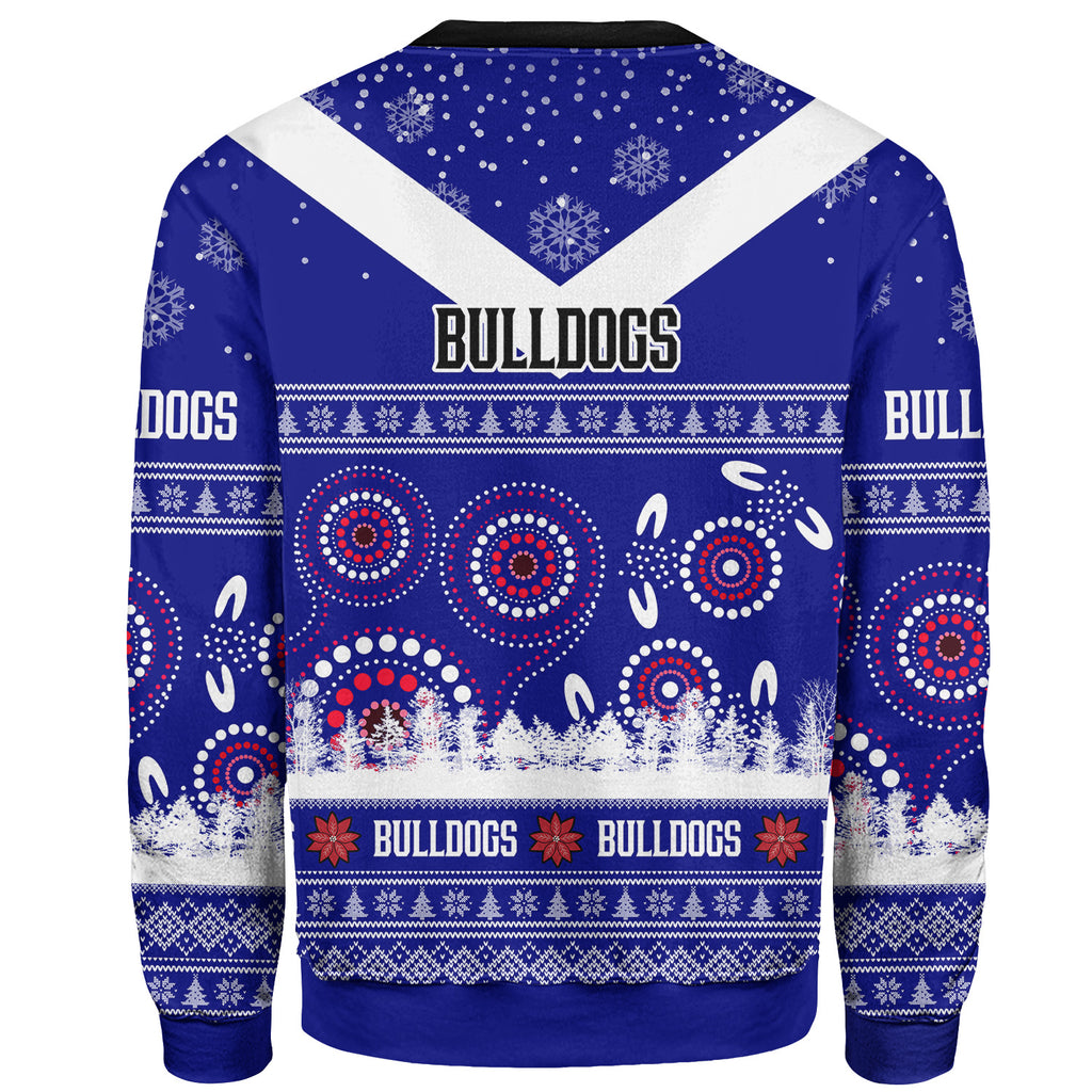 bulldogs-rugby-christmas-sweatshirt-custom-bulldogs-ugly-christmas-and-aboriginal-patterns-sweatshirt