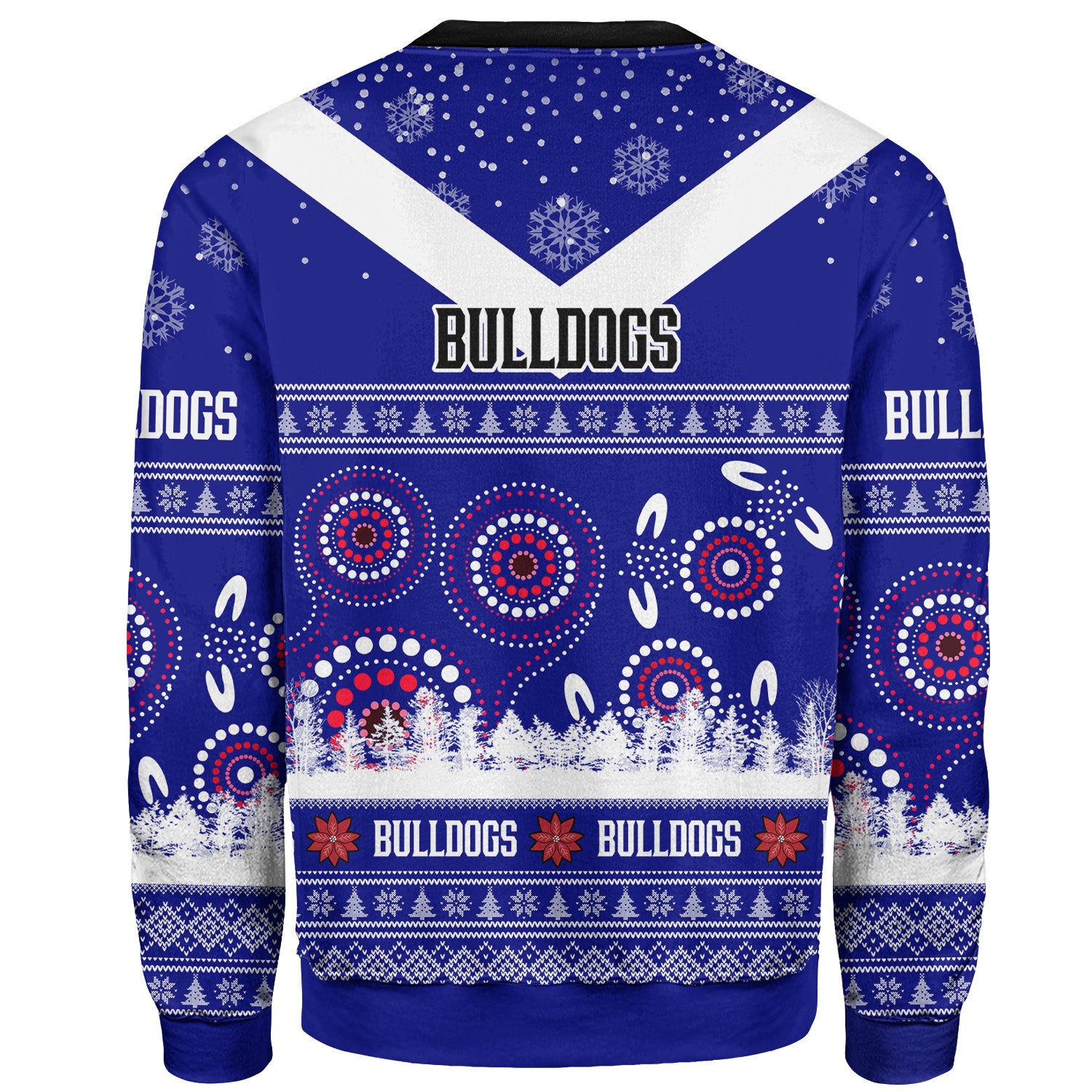 bulldogs-rugby-christmas-sweatshirt-custom-bulldogs-ugly-christmas-and-aboriginal-patterns-sweatshirt
