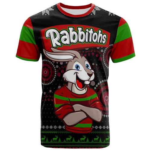 rabbitohs-rugby-christmas-t-shirt-custom-rabbitohs-ugly-christmas-knitted-t-shirt