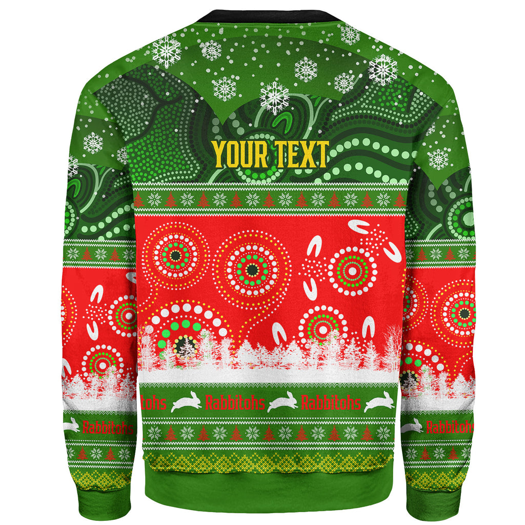 rabbitohs-rugby-christmas-sweatshirt-custom-rabbitohs-ugly-christmas-and-aboriginal-patterns-sweatshirt