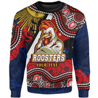 roosters-rugby-sweatshirt-custom-remembrance-day-sydney-roosters-aboriginal-culture-sweatshirt
