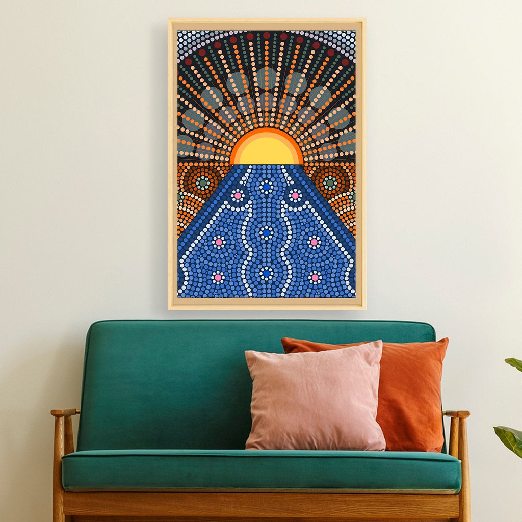 printed-canvas-indigenous-rising-sun-art