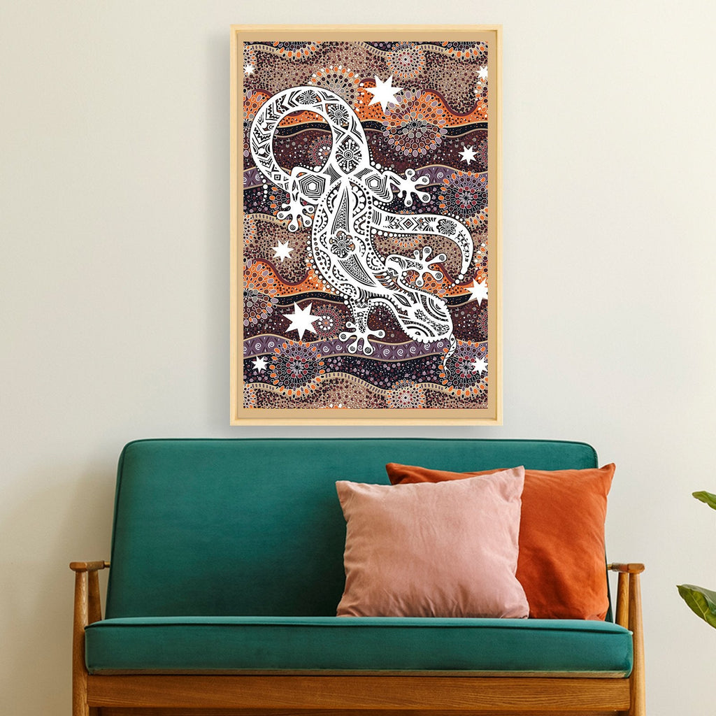 printed-canvas-aboriginal-lizard