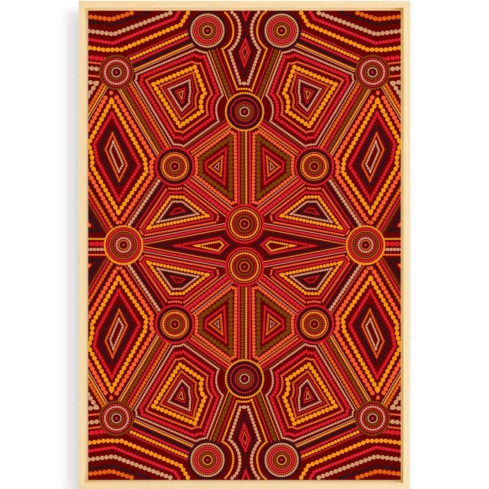 printed-canvas-indigenous-red-dot-painting-art