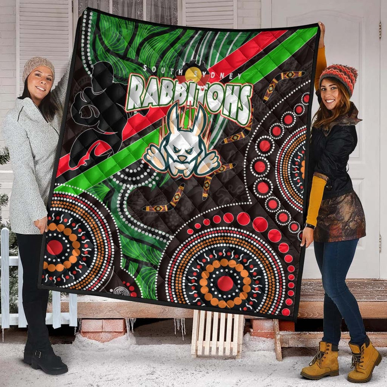 rabbitohs-rugby-anzac-aboriginal-quilt-rabbitohs-remembrance-day-with-poppy-flower-quilt